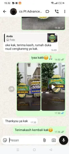 Testimonial Papan Bunga Pernikahan cigoong selatan