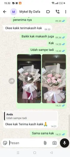 Testimonial Buket Bunga cigoong selatan