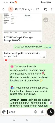 Testimonial Papan Bunga cigoong selatan