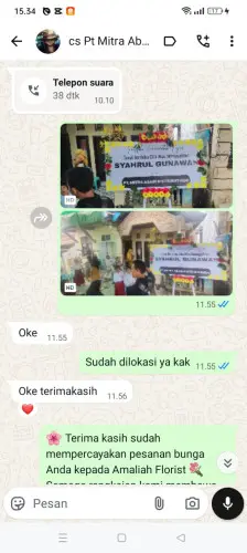 Testimonial Papan Bunga cigoong selatan