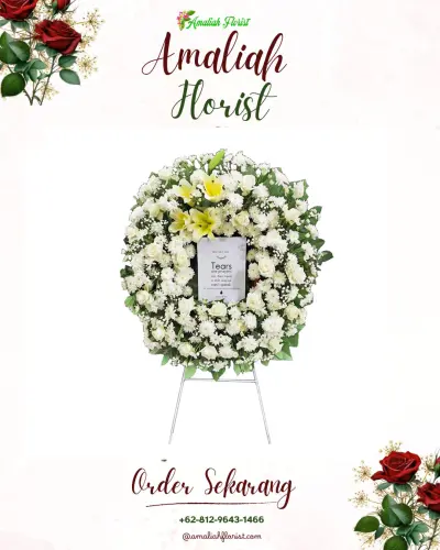 Krans Bunga Duka Cita cigoong selatan